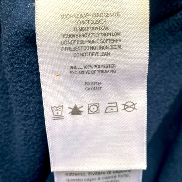 Columbia PFG Performance Fishing Gear Fleece Navy Blue Pullover Men's Size Large - Picture 7 of 12